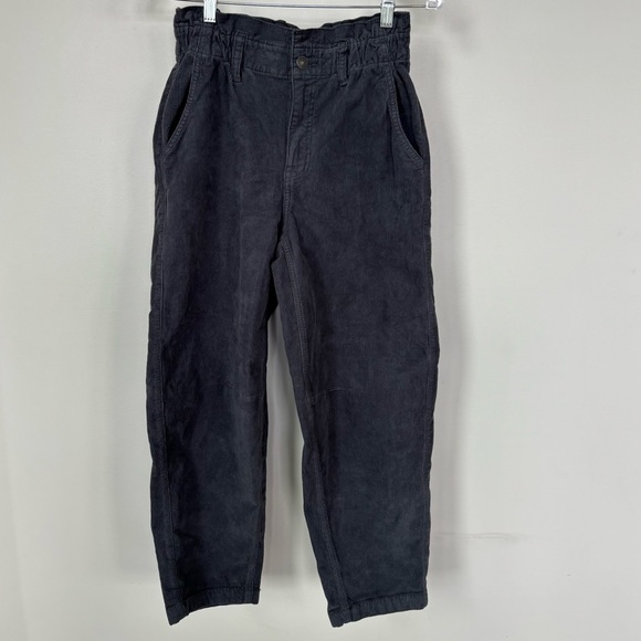 American Eagle Paper Bag Waist Corduroy Crop Pants Size 00 NWT - Picture 1 of 7